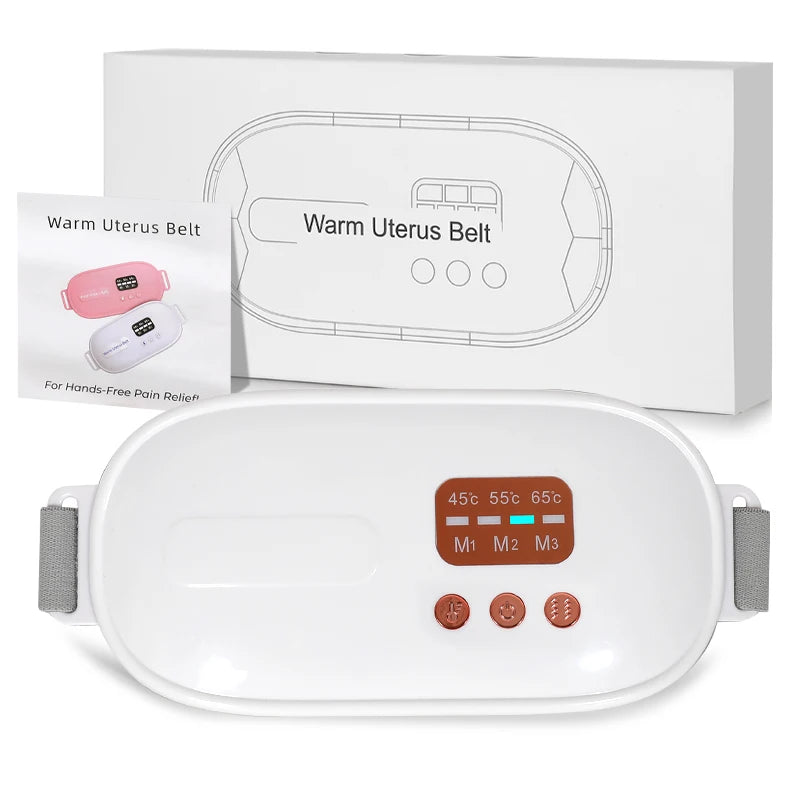 Heating Pad Massageador Corporal Menstrual Cramps Relief Warm Uterus Belt Fitness 3S Fast Heat Massage CMH  Temp Silent Portable