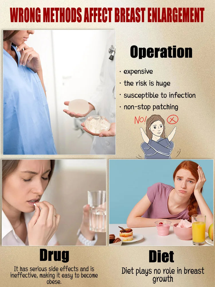 Fast Breast Growth Enlargement Cream Chest Lift Firm Enhancer Care Oil Butt Breast Plump Growth Massage Boobs Bigger Body Care