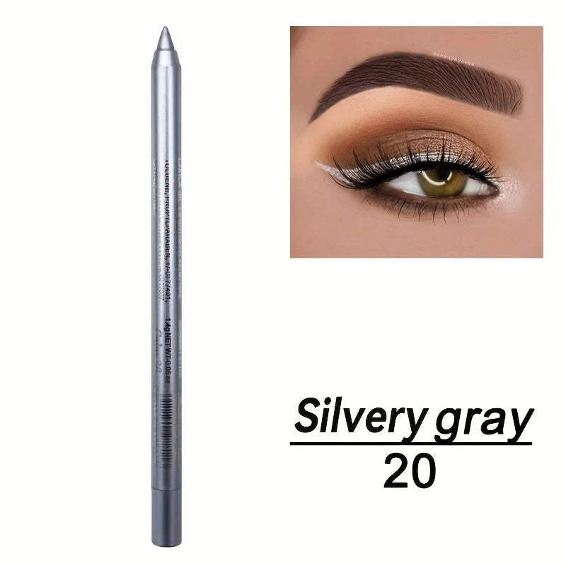 Smudge-Proof High-Shine Waterproof Eyeliner Pencil - Long-Lasting, Ethically Made, Black & Multicolor Options