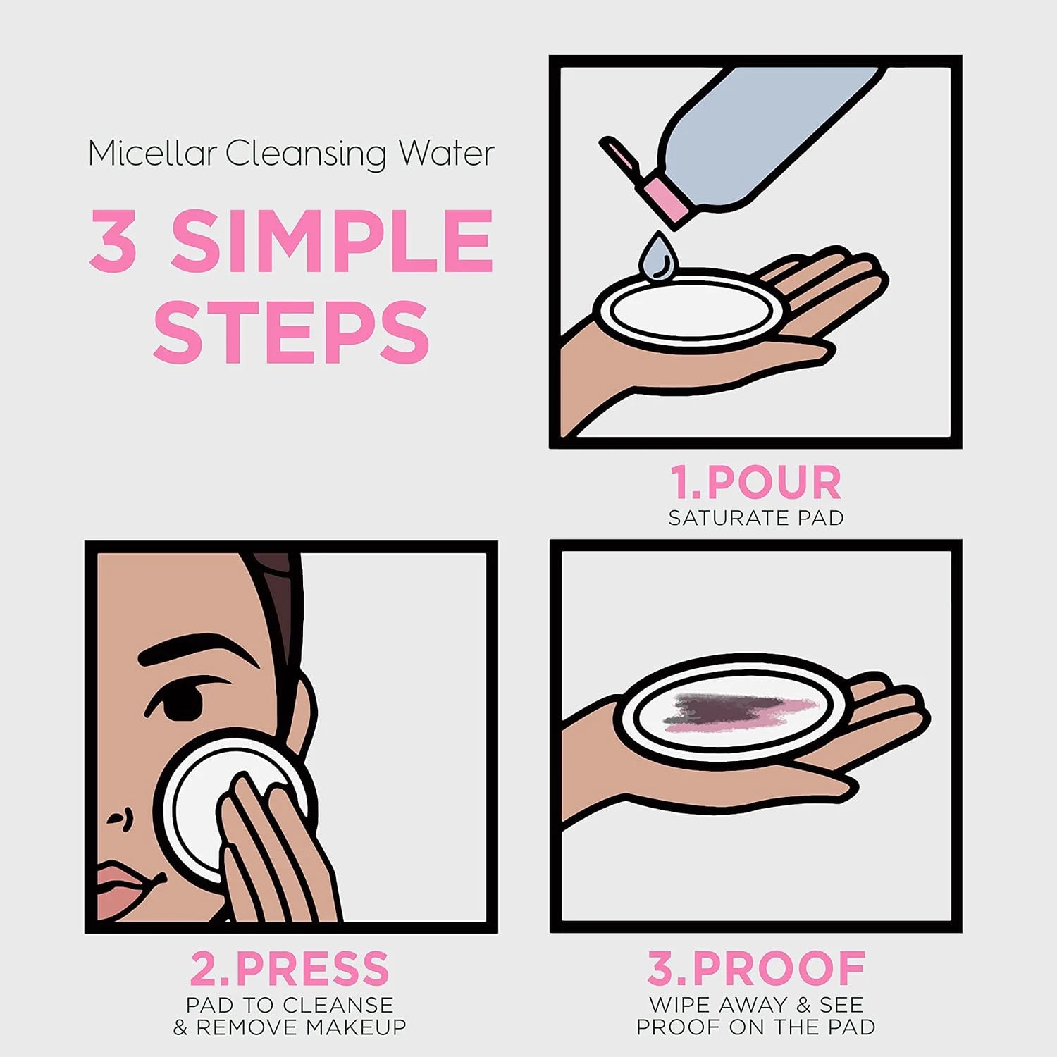 Water Ice Levin Micellar Water: All-in-1 Cleanser & Makeup Remover. No Rinse, No Rub, For Sensitive Skin. 125g.