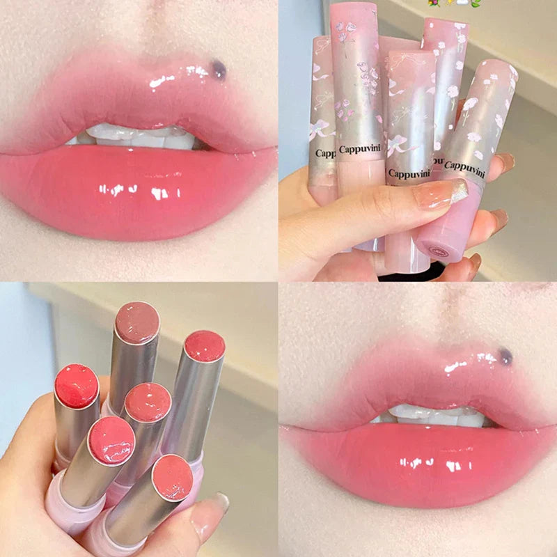 Flowery Dish Language Lip Gloss – Mirror Lip Glaze, Water-Light, Long-Lasting Moisturizing Lip Makeup