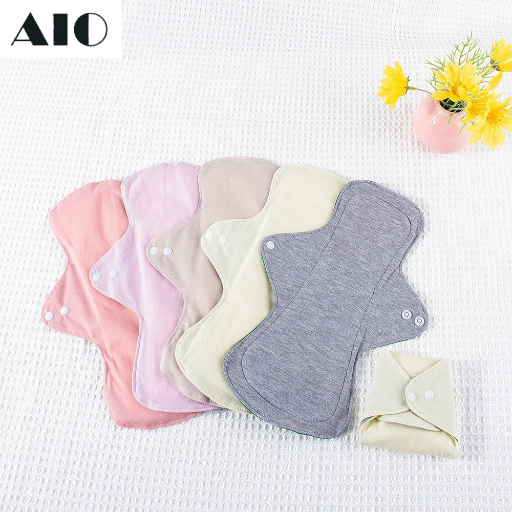 AIO Leak-Proof & Waterproof Washable Incontinence Sanitary Pads Women's Period pads Urine Proof Underwear Pads 2PCS