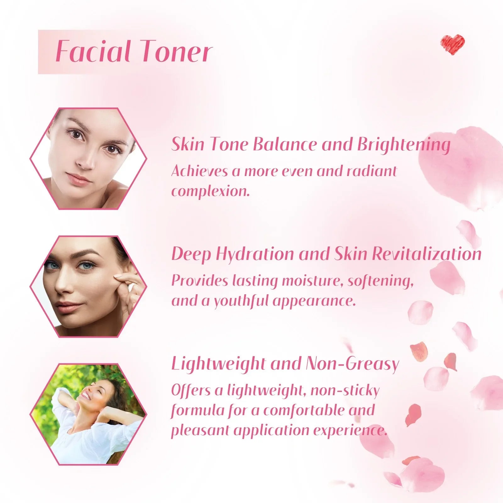 Rose Essence Moisturizing Toner Deep Hydration Long Lasting Moisturizing Cleansing Impurities Moisture Glow
