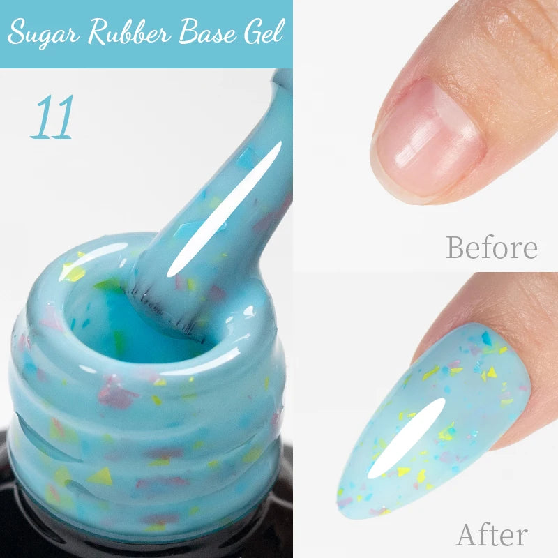 PUENTE 15ML Vitamin E Base Coat Gel Nail Polish For Soft Thin Breaking Nails Strengthen Soak Off UV Gel Varnish For Nail Care