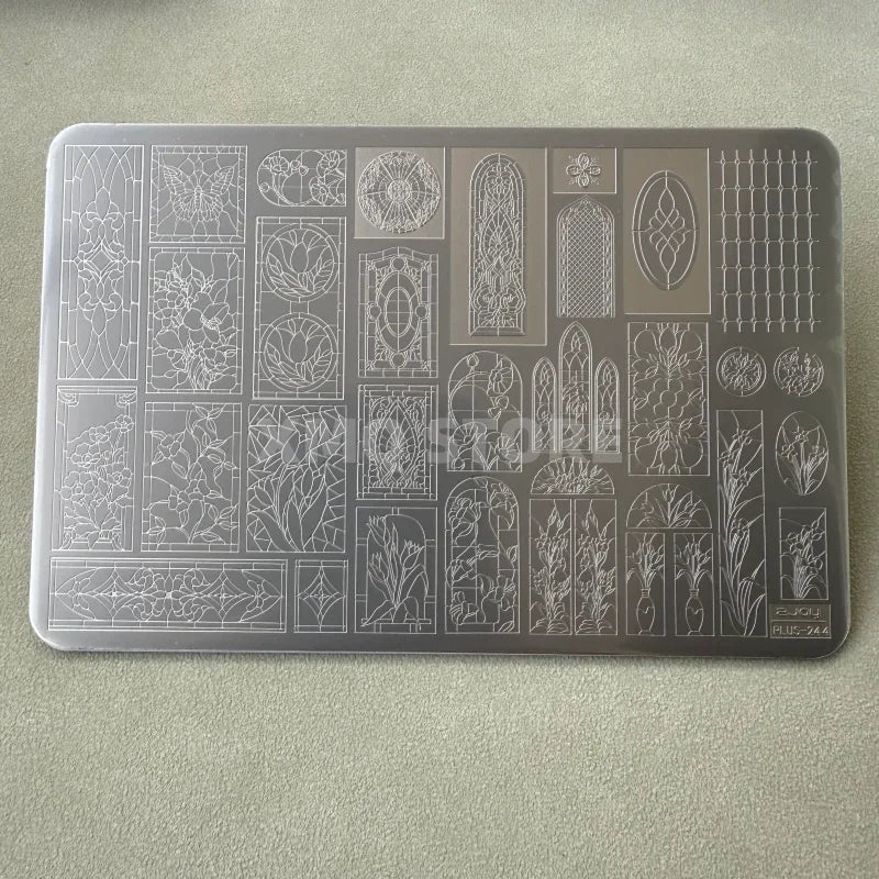 XMQ NAIL ART STAMPLING PLATES LEOPARD PRINT TEMPLATES FLOWERS IMAGEPLATE