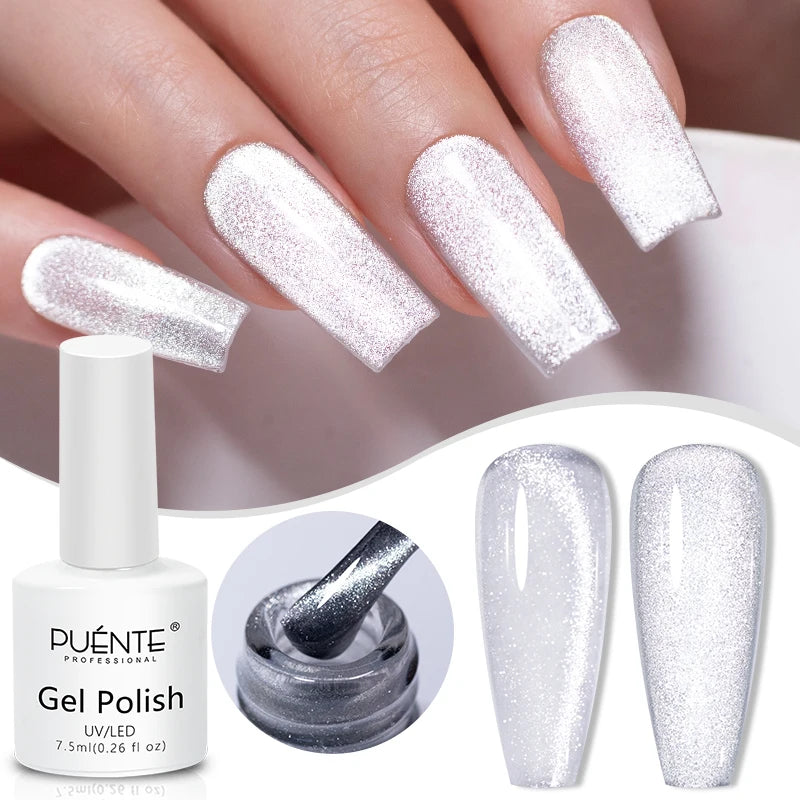 PUENTE 15ML Vitamin E Base Coat Gel Nail Polish For Soft Thin Breaking Nails Strengthen Soak Off UV Gel Varnish For Nail Care