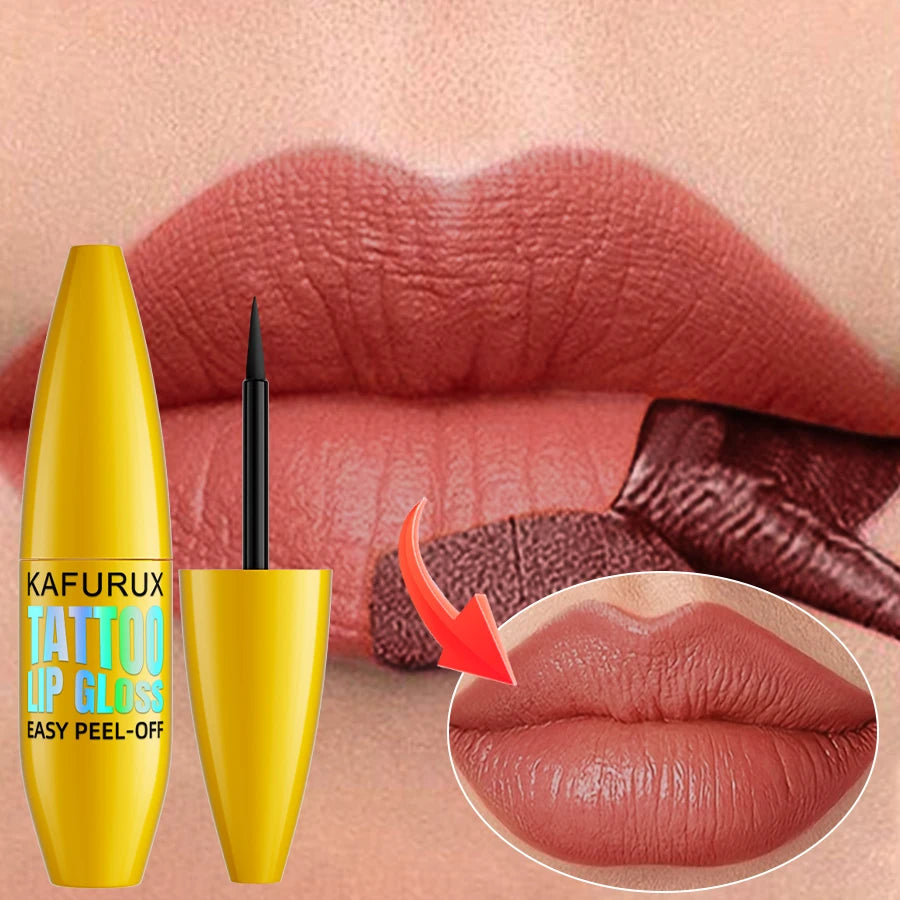 7 Colors Long Lasting Lip Inks Korean Matte Lip Tint Peel Off for Lips Stick Pink Red Makrup for Women Cosmetic Gifts Lip Stain