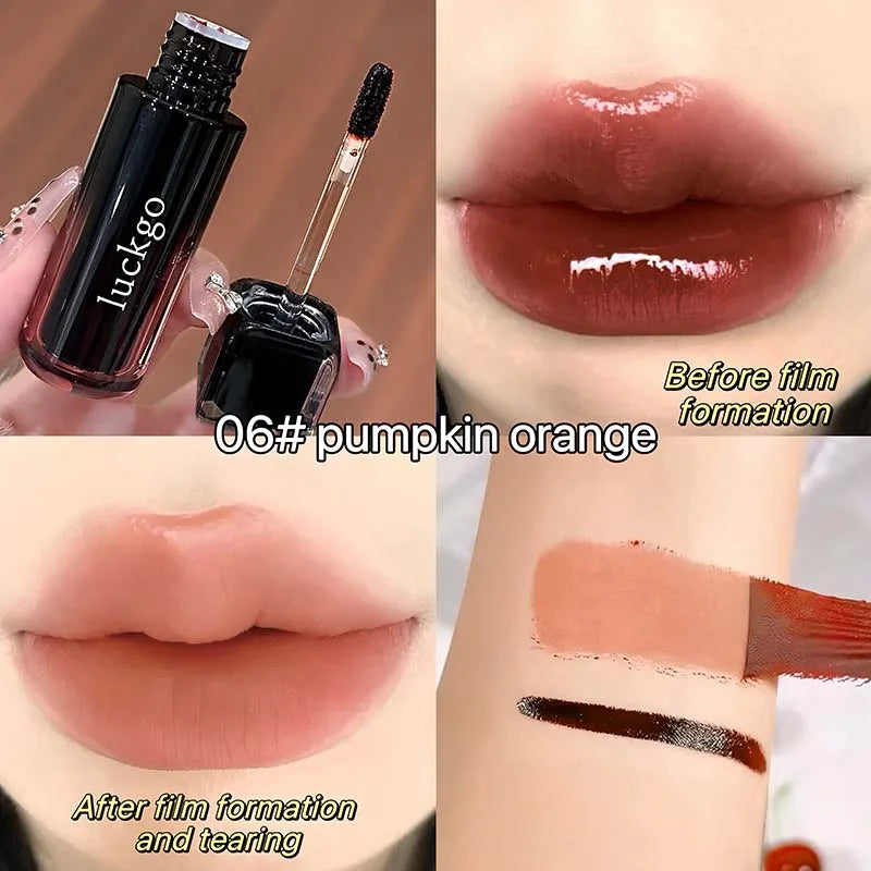 Peel Off Lip Stain Tint - Waterproof Smudge-Proof Matte Liquid Lipstick, Transfer Resistant Non-Sticky,6 Colors for Daily Makeup