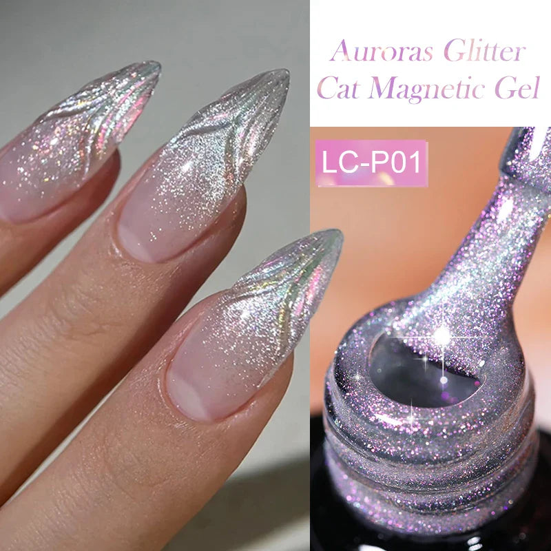 LILYCUTE Thermal Nail Gel Polish 3 Layers Temperature Shiny Color Changing Series Semi Permanent  Soak Off UV Nail Gels Polish