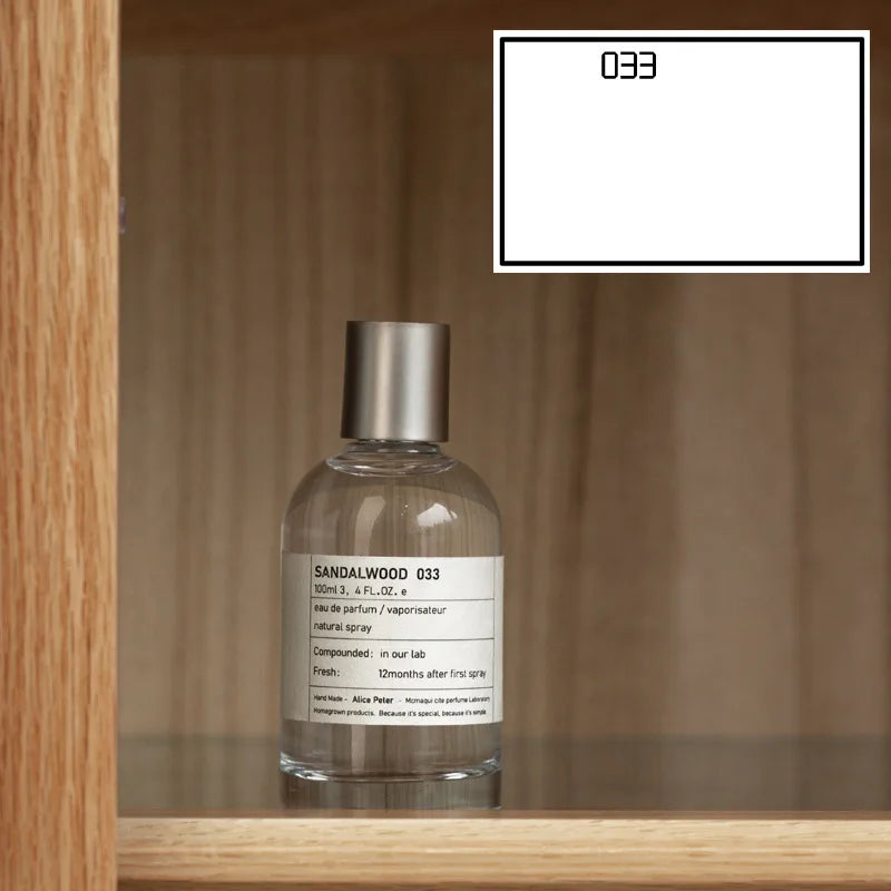 100ml Brand No. 33 Sandalwood Perfume Women Lasting Light Fragrance Laboratory Fresh Body Spray Black Tea Luxury High-end Parfum