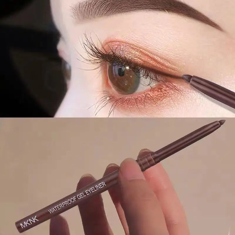 Waterproof Eyeliner Pen White Black Brown Long Lasting Quick-drying Pencil Not Blooming Liquid Eyeliner Gel Eyes Makeup Cosmetic