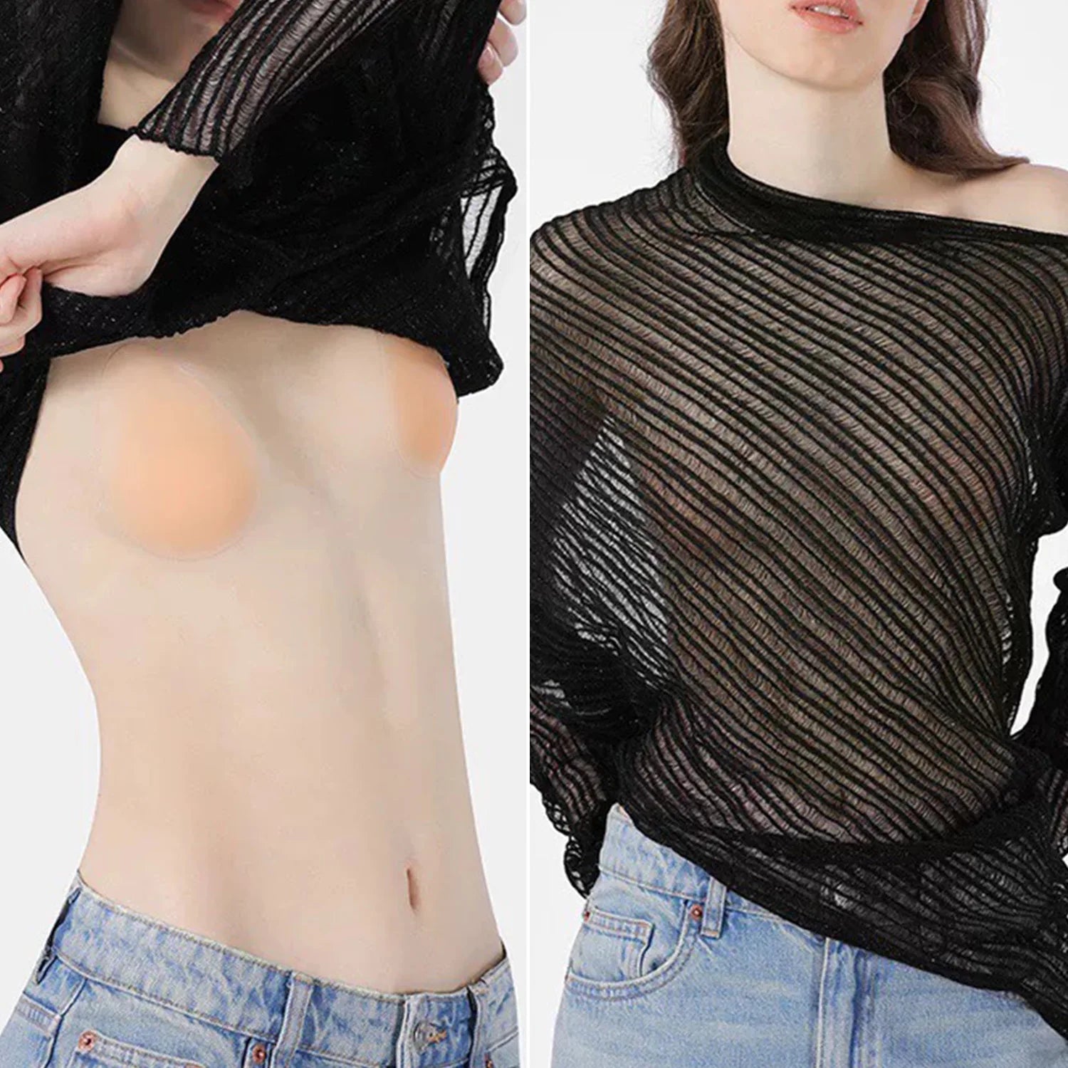 1pair Ultra-thin Water-drop Lifting Breast Patches Silicone Bra Women Summer Invisible Bras Nipple Pads Push Up Lifts Breasts