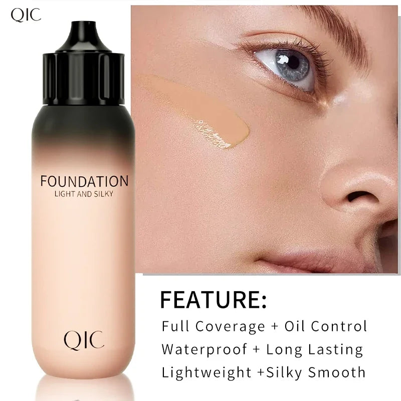 30ml Liquid Foundation Cream Waterproof Oil-control Cover Acne Base Cream Makeup Moisturize Matte Concealer Cosmetic