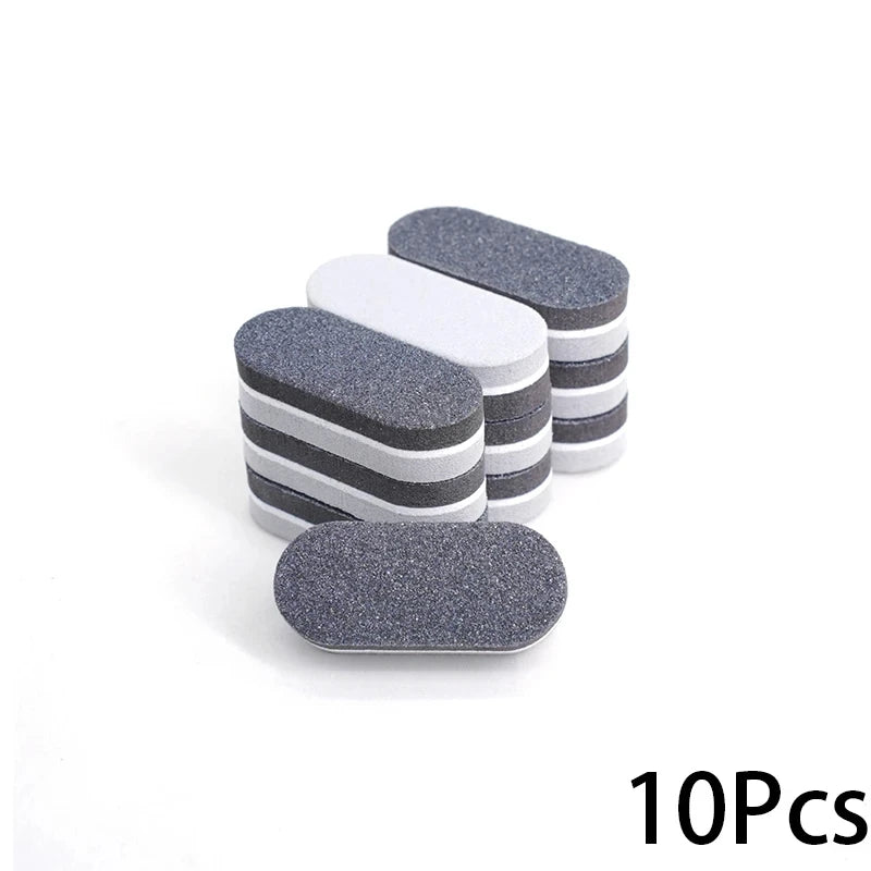 10/20/40Pcs Mini Nails Sponge File Buffer Block Double Color Buffing Sanding File Pedicure Manicure Tool Gel Suplies Accessories