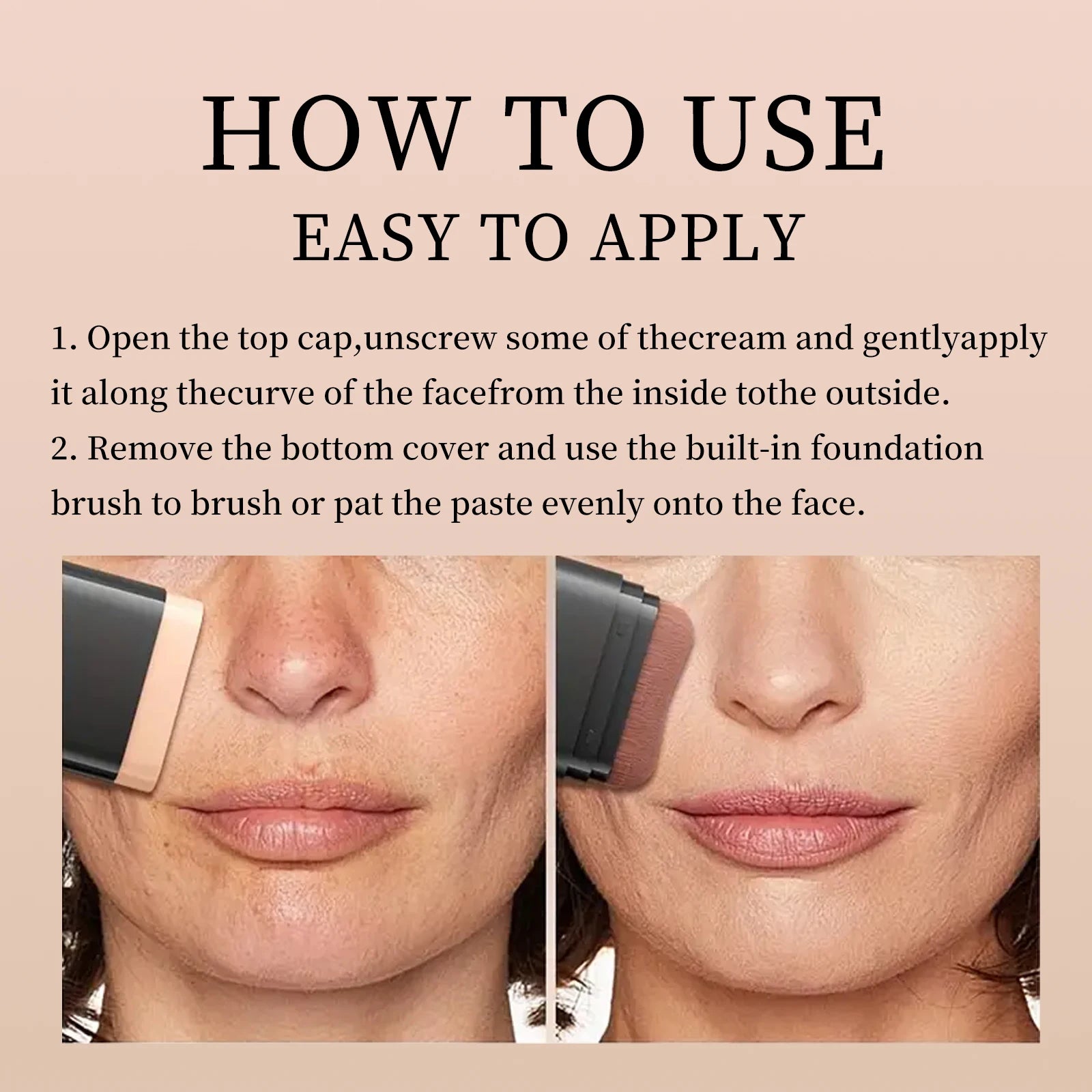 O'cheal Two In One Concealer Foundation Stick Facial Matte Waterproof Bronzer Contouring Face Coverage Moisturizing Makeup Cream