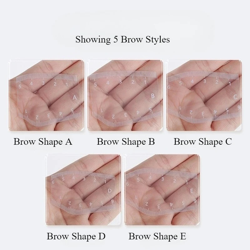 5pcs Eyebrow Shaping Stencil Set,  Magic Tool for Eyebrow Design and Tattooing, Eyebrow Shaping Stencil，Eyebrow Shaping Stencil