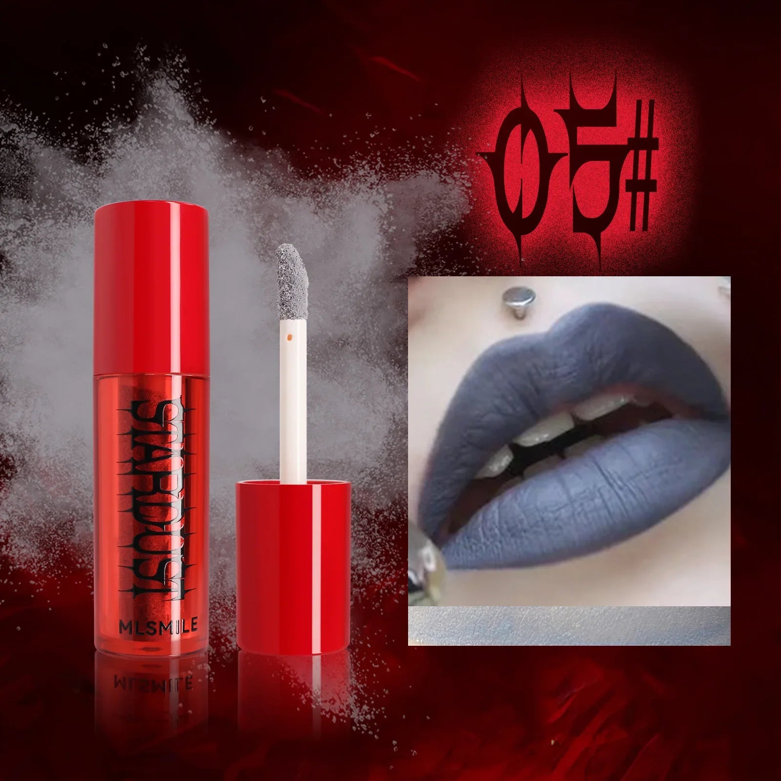 6 Colors Matte Lipstick Waterproof Sexy Gray Black Lip Gloss Shiny Lip Tint Festive Style Lasting Makeup Tool Korean Cosmetics