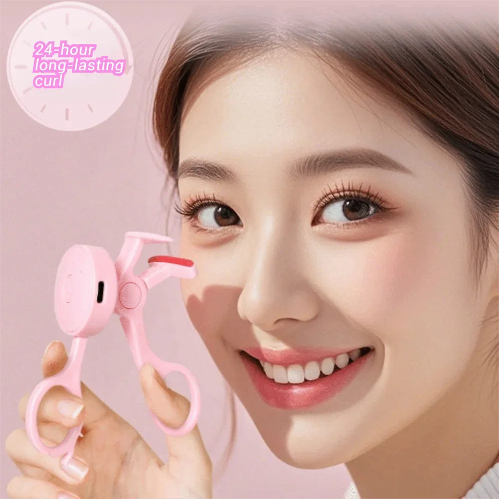 Frameless Heated Eyelash Curler Intelligent Temperature Control Rechargeable Eyelash Long-lasting Curling Device