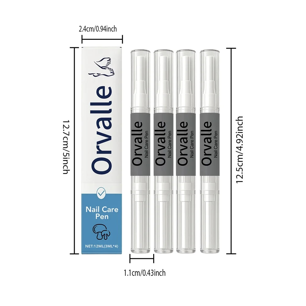 4pcs Nail-Fungus Pen Nail Growth Treatments Repair Serum Toenail-Fungus Treatments Extra Strength Nail Repair Serum