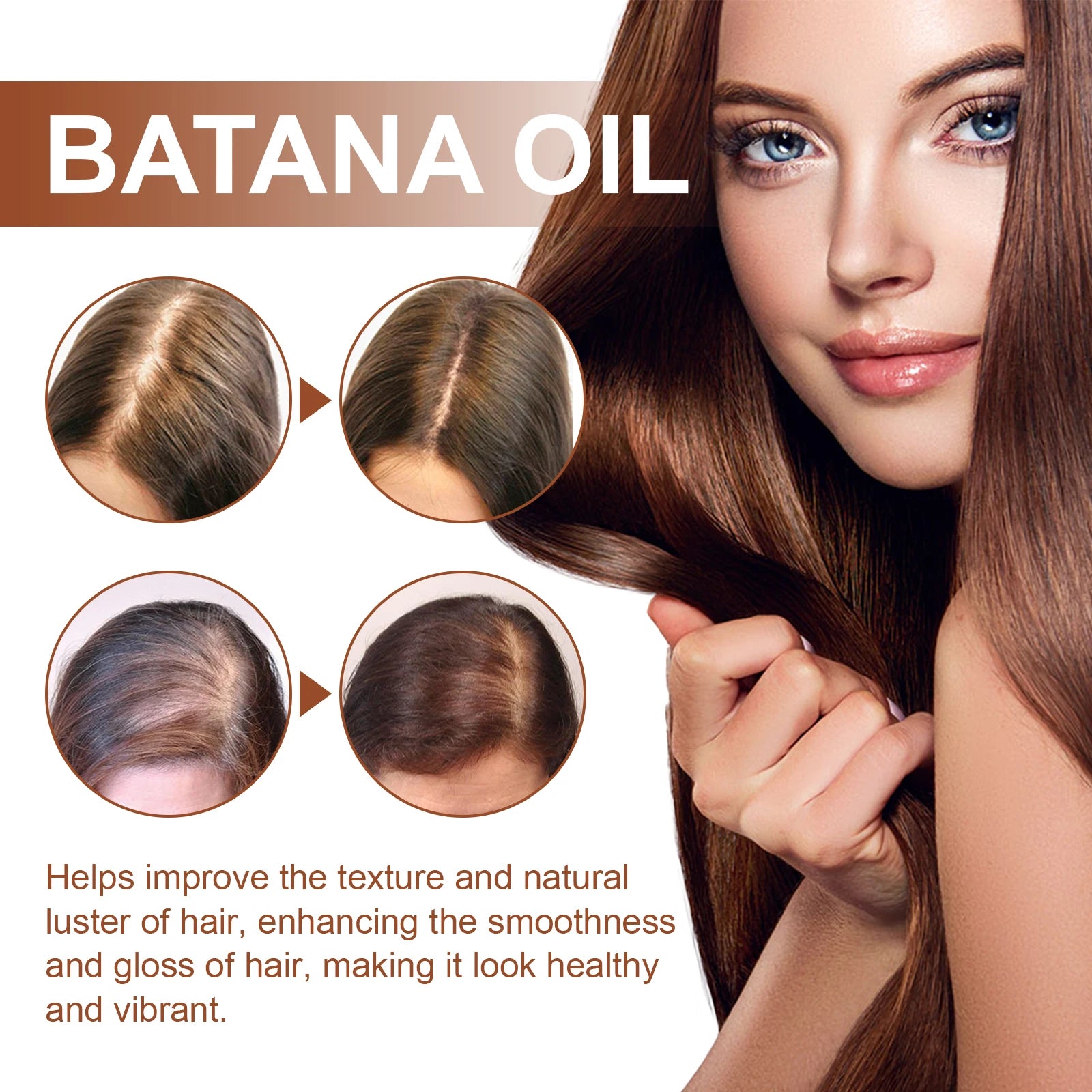 2/4pcs 120ml Batana Oil Conditioner Moisturising and Hydrating Hair Mask Improve dry, frizzy, soft and fluffy Hair Care Products