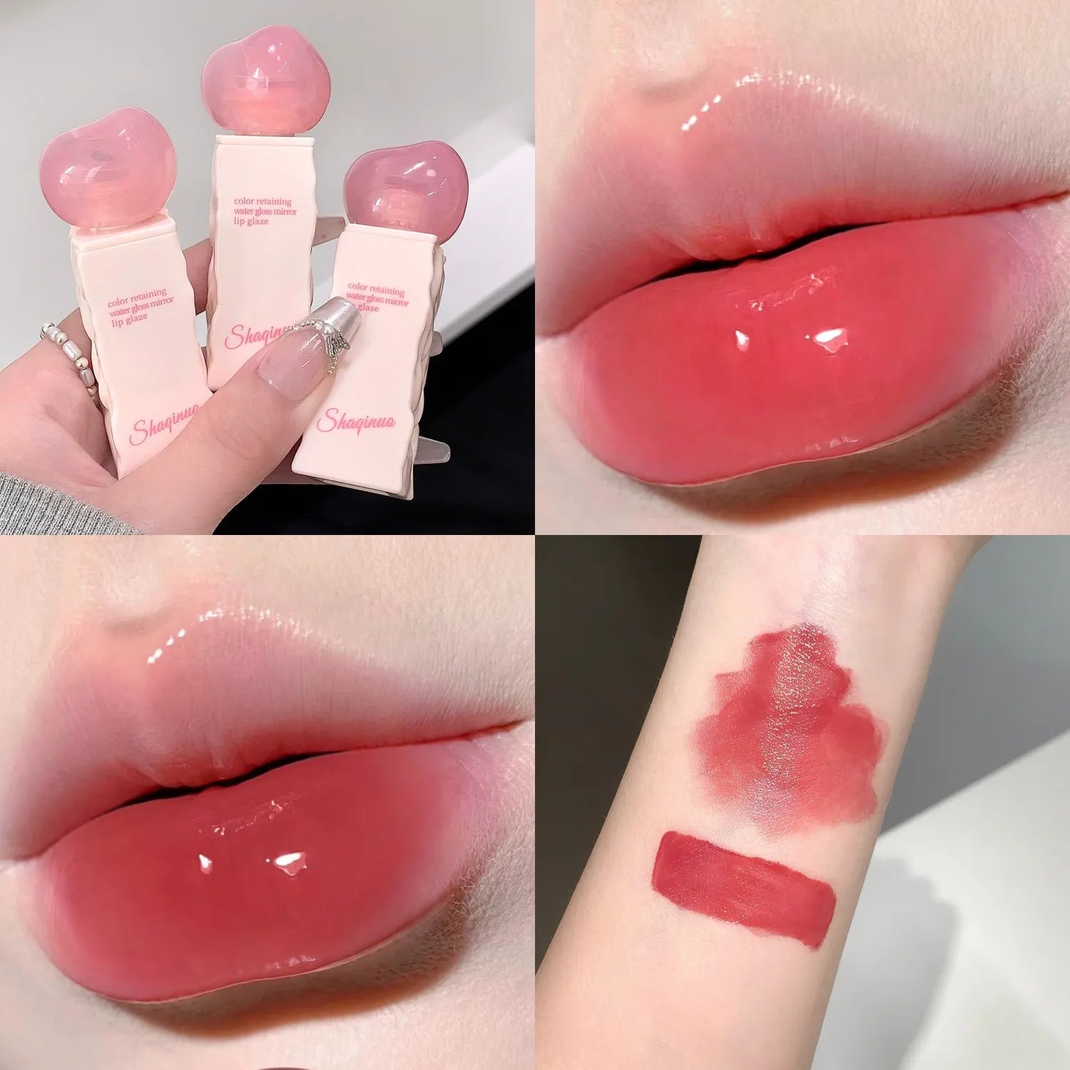 Clear Moisturizing Mirror Water Liquid Lipstick Lasting Hydrating Pink Lip Gloss Plumping Sexy Lip Tint Makeup Korean Cosmetics