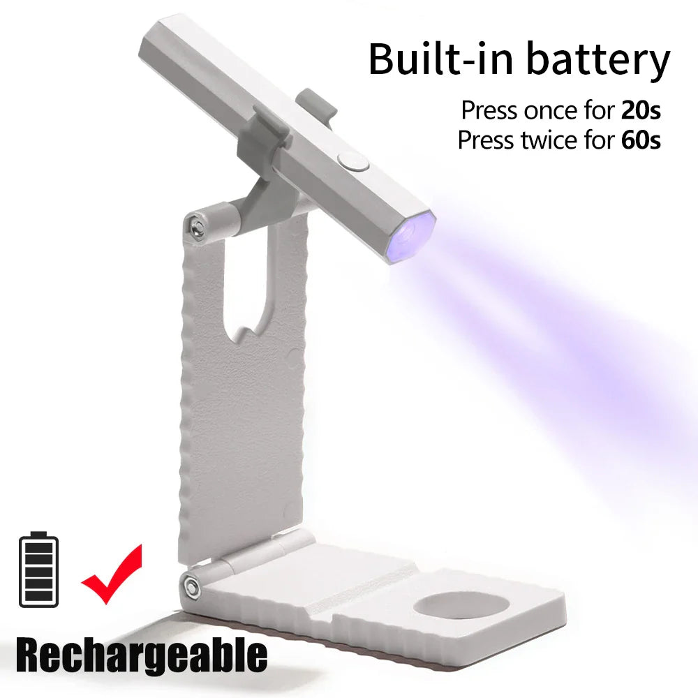 Portable Handheld Mini Nail Lamp For All Gel Polish Quick Dry USB Nail Dryer Machine UV LED Nail Lamp Mini Flashlight Pen