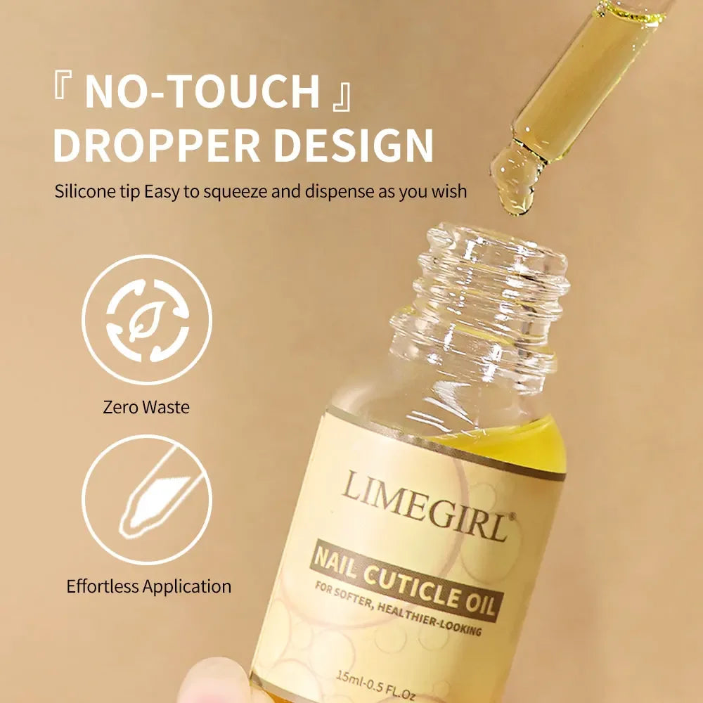 15ML Nail Cuticle Nutrient Oil Nourish Repair Damaged Nail Care Nutrition Oil Treatment Moisturizes Strengthen Bright for Nails