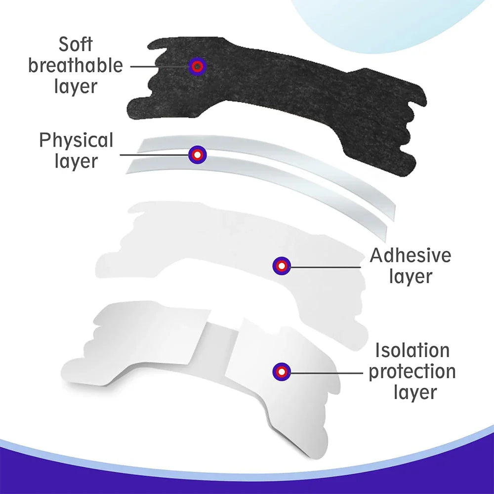 90/60/30PCS Black Nose Strips Extra Strength Nasal Strips Better Sleeping Non-Invasive Anti Snoring Strips for Adult and Child