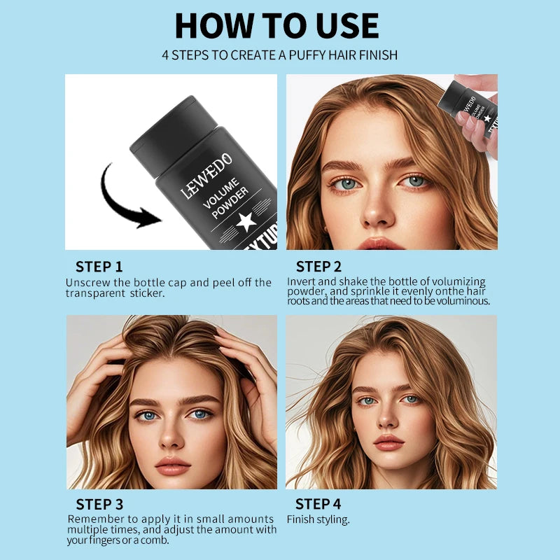 Hair Styling Powder Oil Control Hair Powder Fluffy Hair Powder Increase Hair Volume Instantly Long-Lasting Styling For Men Women