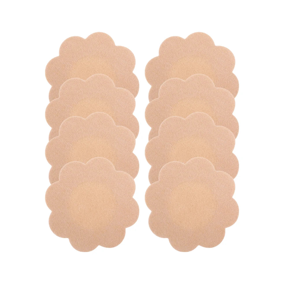 Women Summer Invisible Nipple Covers Pads Ultra Thin Fabric Chest Stickers Disposable Lift Pasties Daily Wear Intimate Underwear