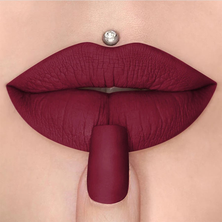 1PC 15 Colors Nude Velet Matte Lipstick Pen Waterproof Long Lasting Red Pink Lip Liner Pen Korean Makeup Lip Tint Lip Glaze