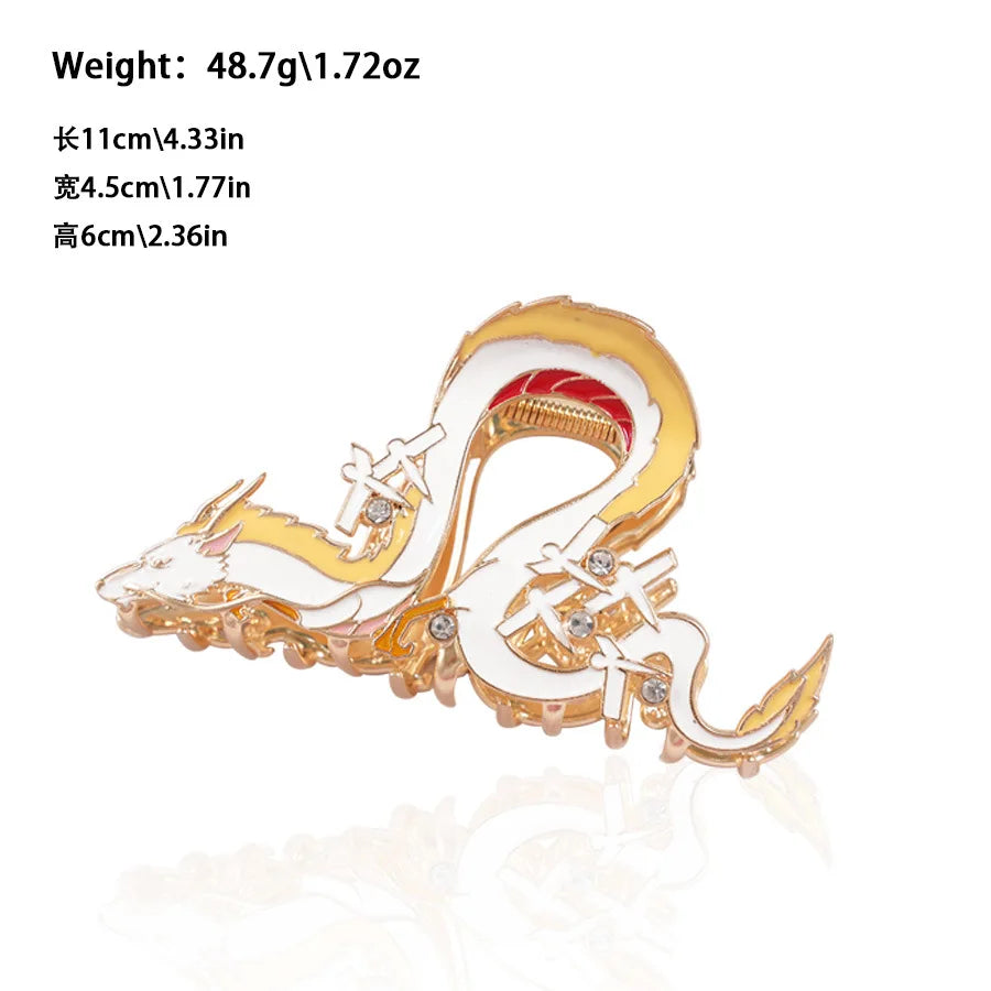 Vintage Anime Hair Claw Japanese Comic Cartoon Style Alloy Hair Clips Hair Accessories for Women Girls Unique Shark Clips