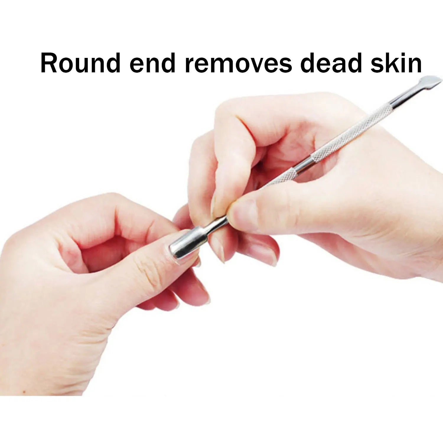 Double-ended Stainless Steel Cuticle Pusher Dead Skin Push Remover For Pedicure Manicure Nail Art Cleaner Care Tool Factory Sale