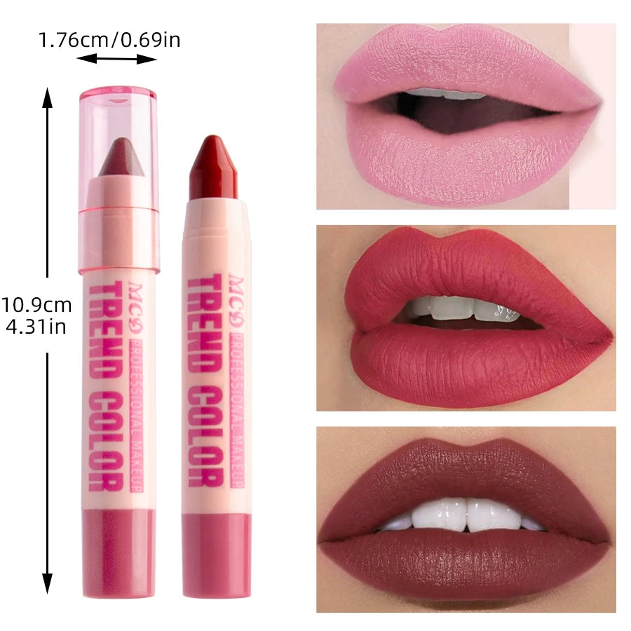 Moisturizing 12 Color Lipliner Pen Waterproof Plumping Stain Lipstick Natural Nude Pink Lip Liner Outline Lips Contour Makeup Fo