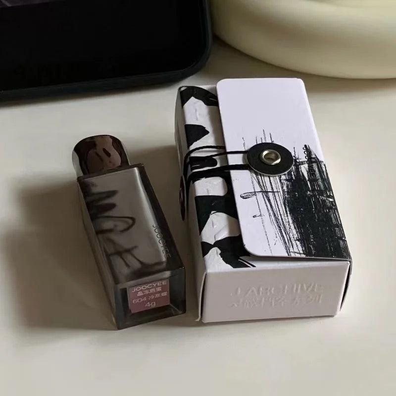 Joocyee Lip Tint Korean Smoked Lip Glaze 3D Lipstick Lip Plumper Gloss Mirror Moisturizing Korean Makeup