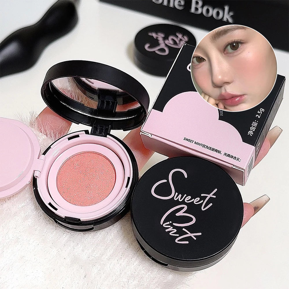 SWEET MINT Pearl Blush Mud Mashed Potato Texture Fine Shimmer Eyeshadow Mud With Multiple Uses Korean Blush Cream
