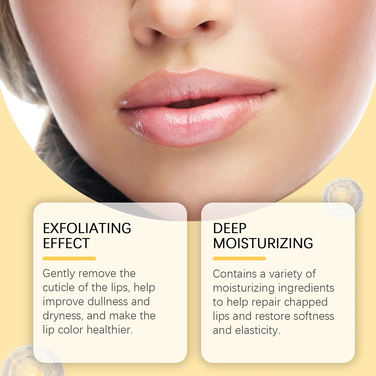 WOODSLEEP Vanilla Lip Care Cream Relieve Dryness Sooth Exfoliate Improve Roughness Repair Cleft Lip Brighten Skin Tone Lip Scrub
