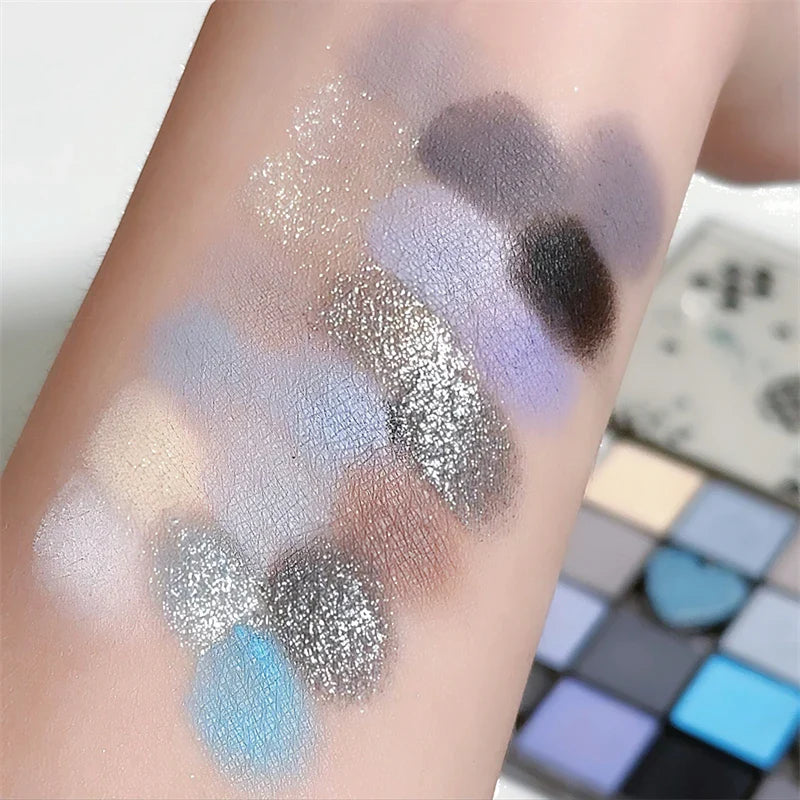 DIKALU Black Honey Multicolor Eyeshadow Palette – Matte, Pearl & Glitter Colors, Long-Lasting, Blendable & Vibrant for Stunning Eye Makeup
