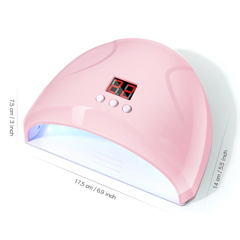 LULAA LED Light Nail Lamp Portable Gel Polish Drying Lamps UV Curing Flashlight Machine Pin Cure for Professional Nails Dryer
