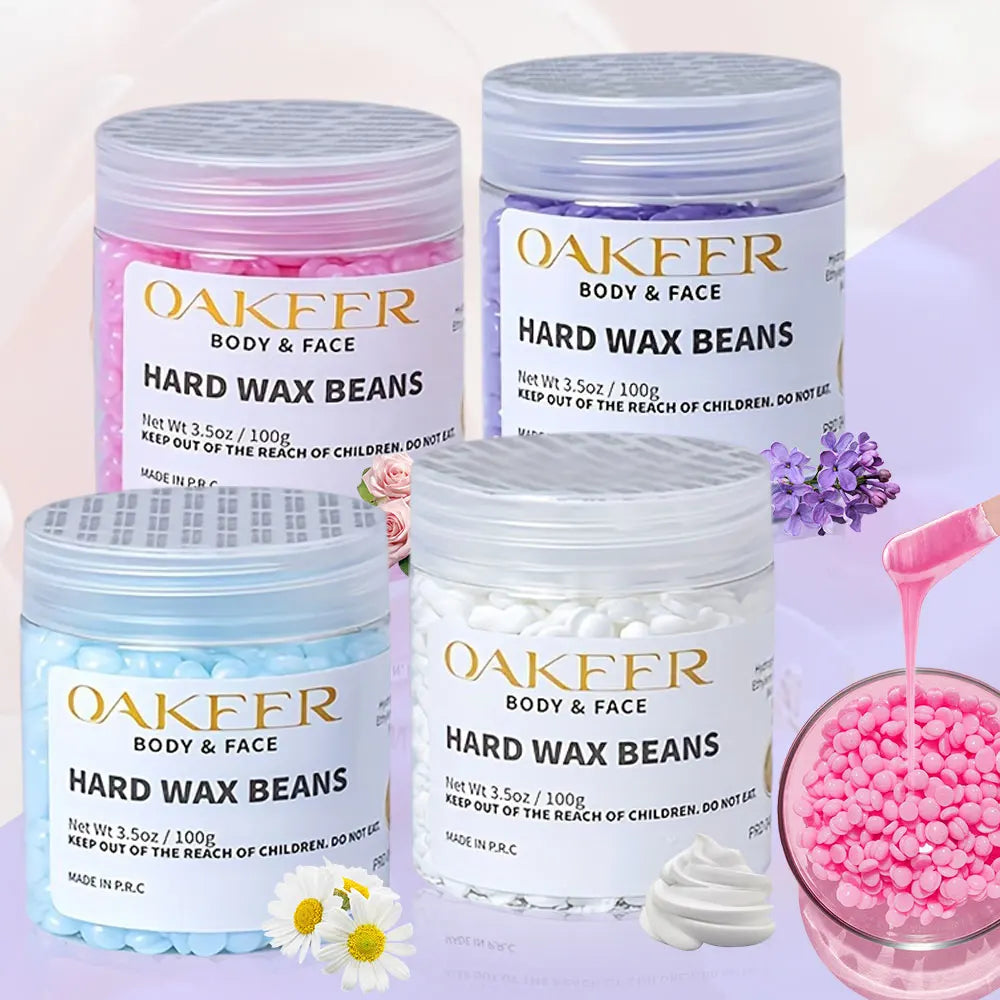 100g/400g Depilatory Wax Beans for Heating hard Wax Machine Hot Film Painless Waxing Beads Bikini Face Legs Body Hair Removal