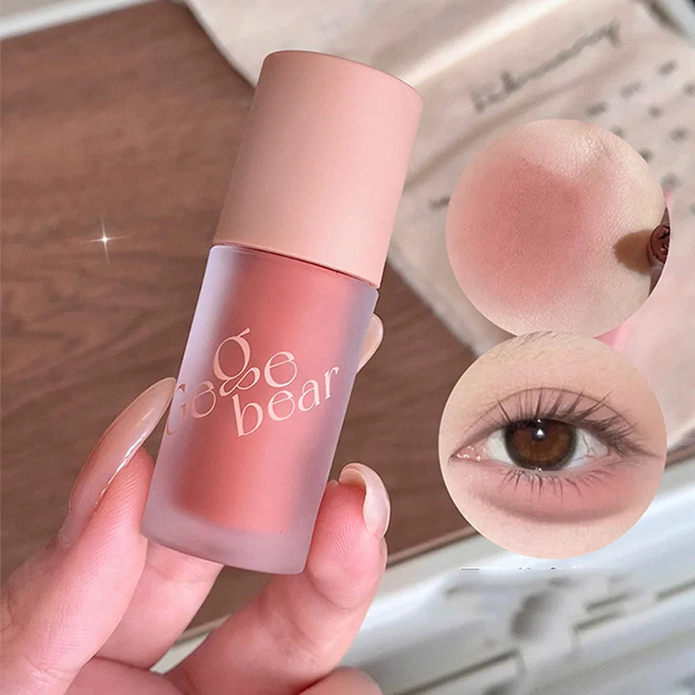 Gege Bear Smooth Multi-purpose Cream Expansion Color Blush Eye Shadow Not Easy to Fade Nude Matte Velvet Lip Glaze