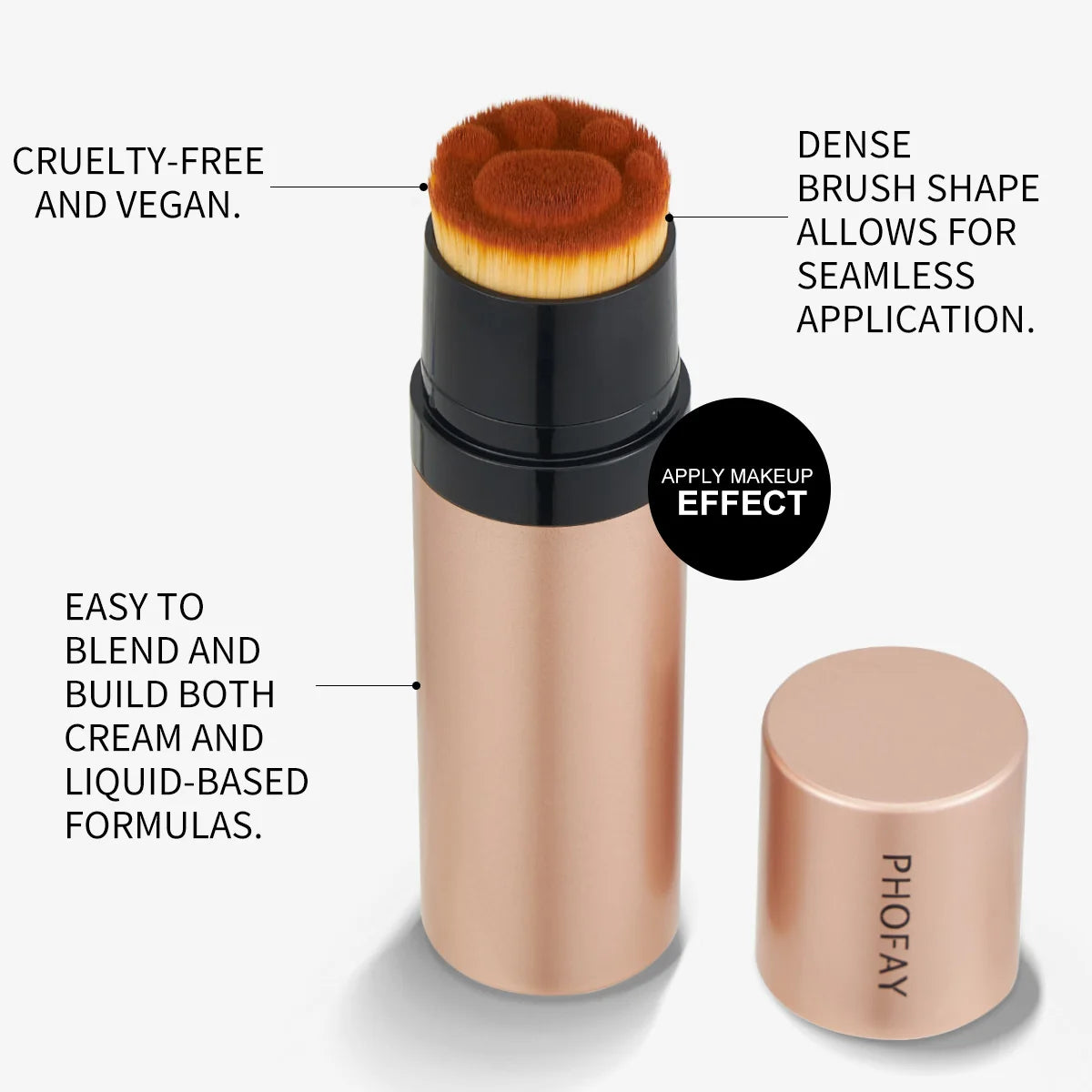 PHOFAY Contour Sticks, Highlighter Stick, Blush Stick, 3-Piece Cream Contour Set Including Contour Brush, Creates Facial Contour