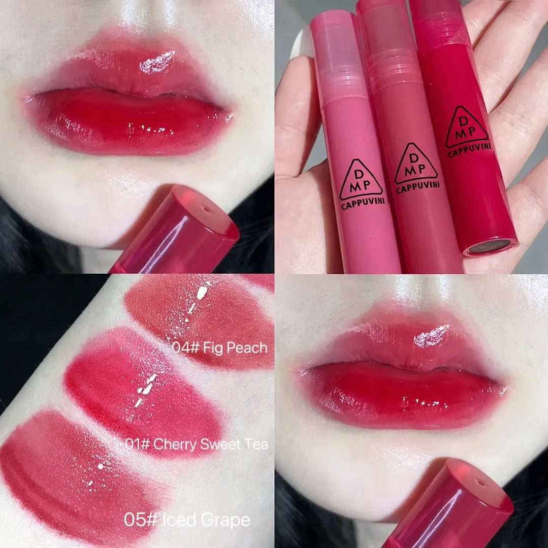 Juice Mirror Water Lip Gloss Moisturizing Hydrating Sexy Lip Tint Waterproof Liquid Lipstick Lipgloss Makeup Korean Cosmetics