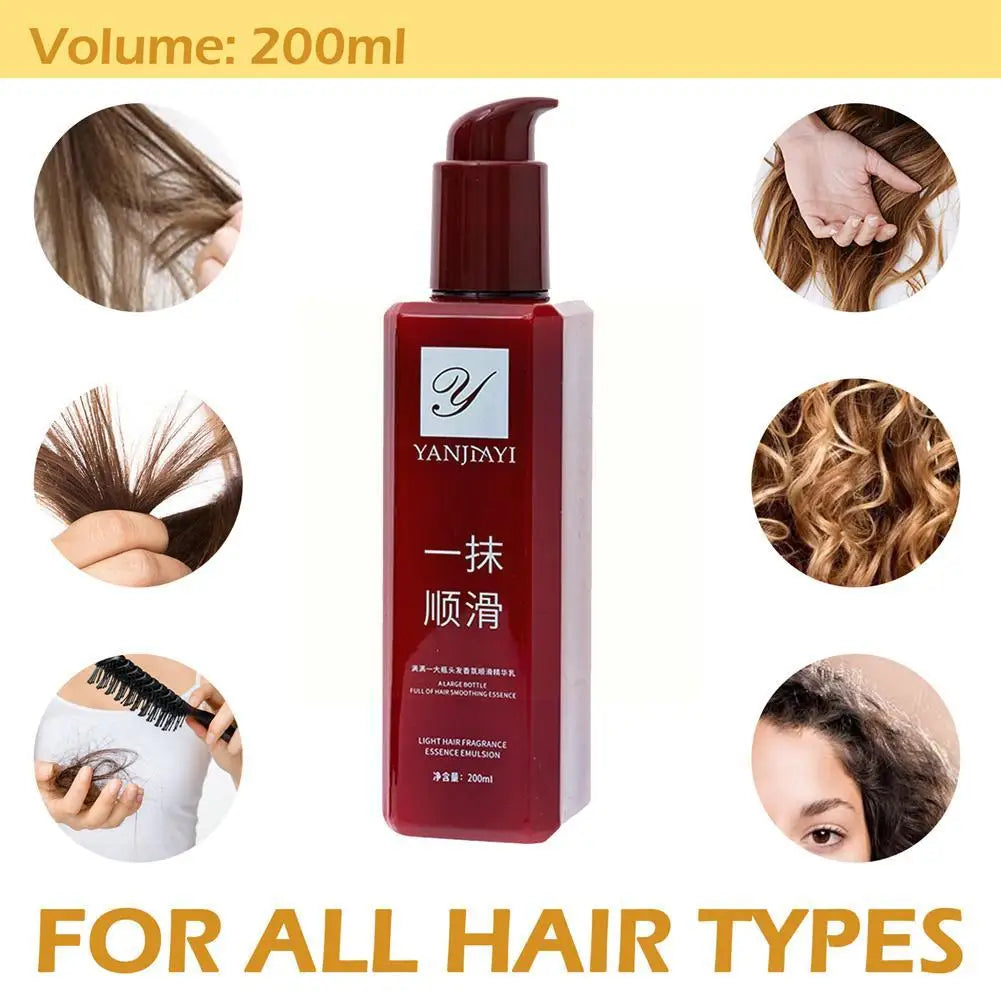 200ml Smoothing Hair Conditioner Hair Leave-in Conditioner Wash-free Film Frizz Hair Conditioner Care Anti Frizz-improving Y8R4