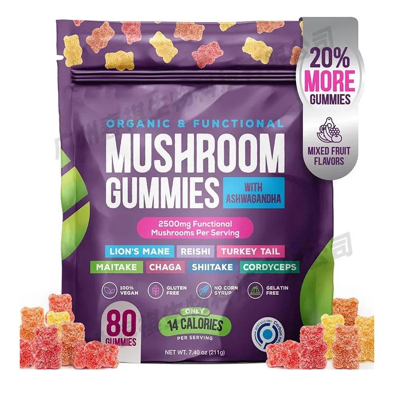 Mushroom gummies boost immunity and maintain cardiovascular health