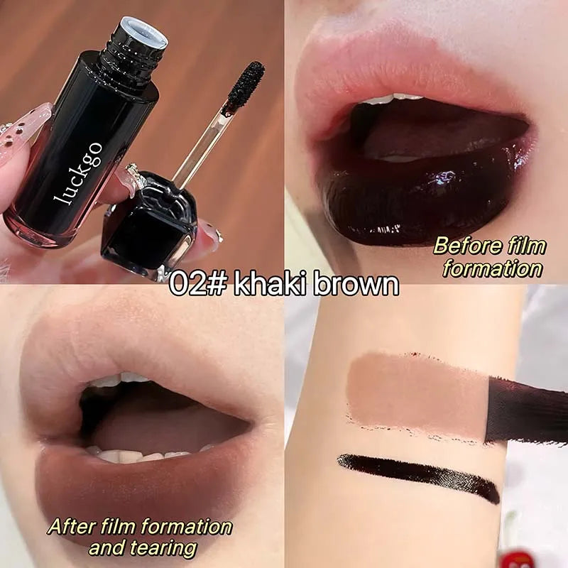 Peel Off Lip Stain Tint - Waterproof Smudge-Proof Matte Liquid Lipstick, Transfer Resistant Non-Sticky,6 Colors for Daily Makeup