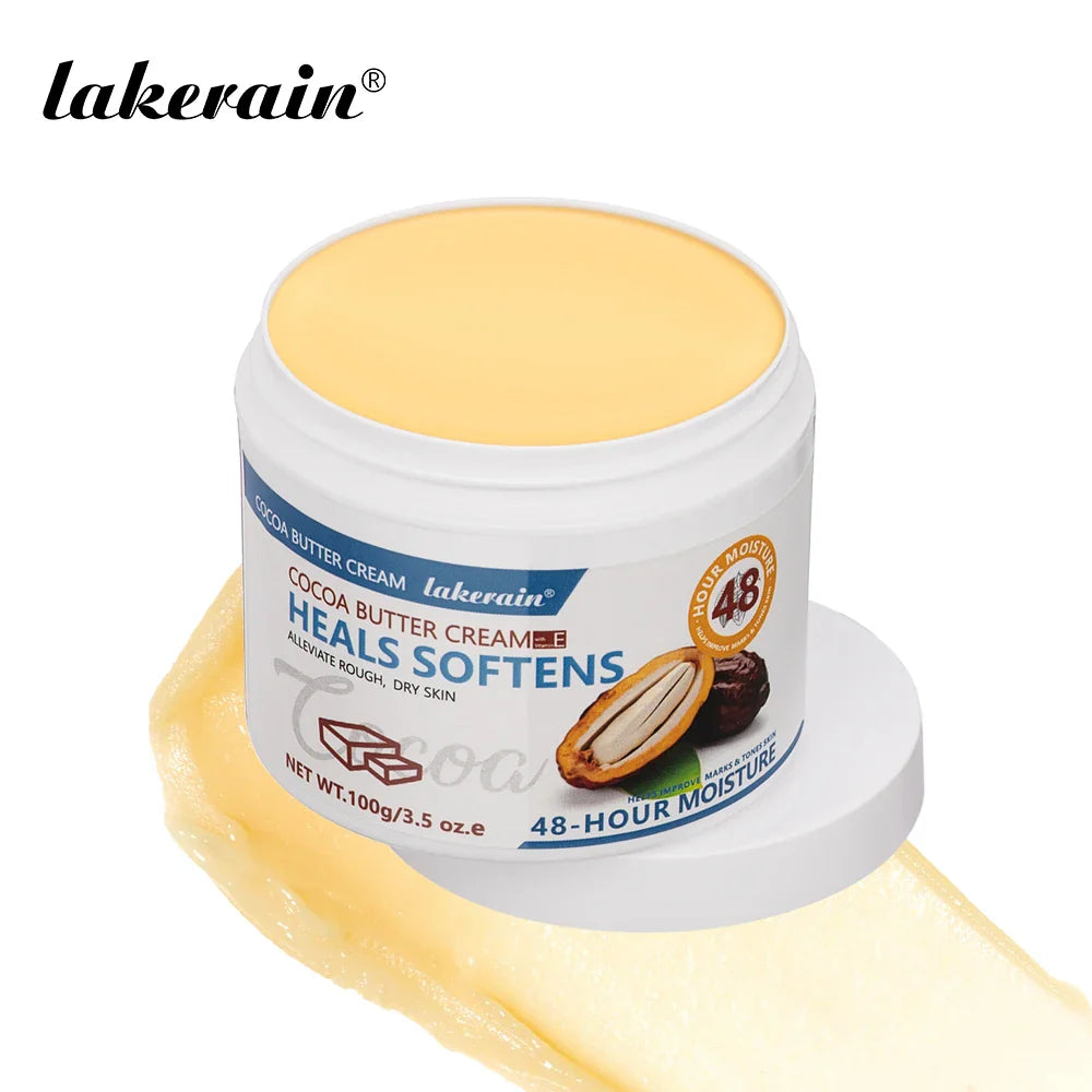 Cocoa Butter Cream Body Lotion Helps soothe rough, soften dry skin Vitamin E helps improve skin For use on body and face