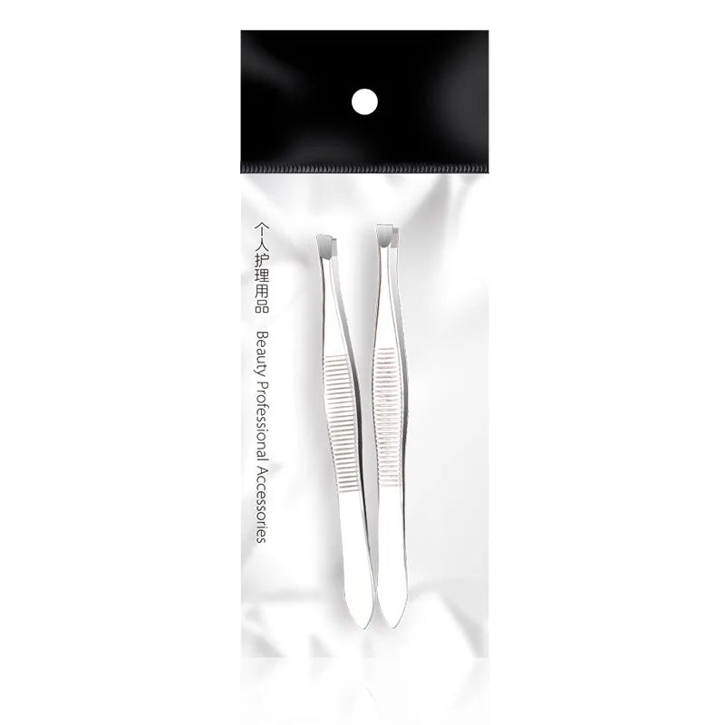 FEITA Professional Eyebrow Tweezers Beauty Fine Hairs Puller Stainless Steel Slanted Brow Clips Removal Makeup Tools for Woman