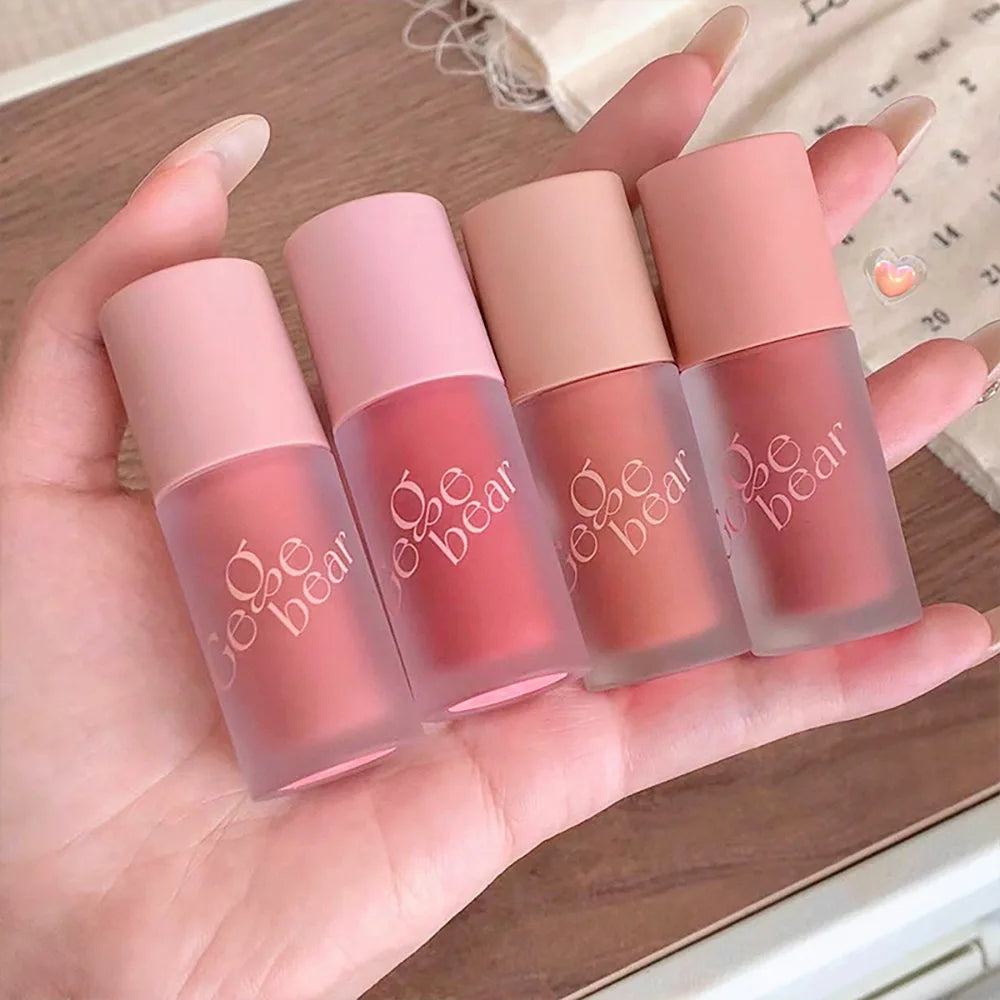 Gege Bear Smooth Multi-purpose Cream Expansion Color Blush Eye Shadow Not Easy to Fade Nude Matte Velvet Lip Glaze