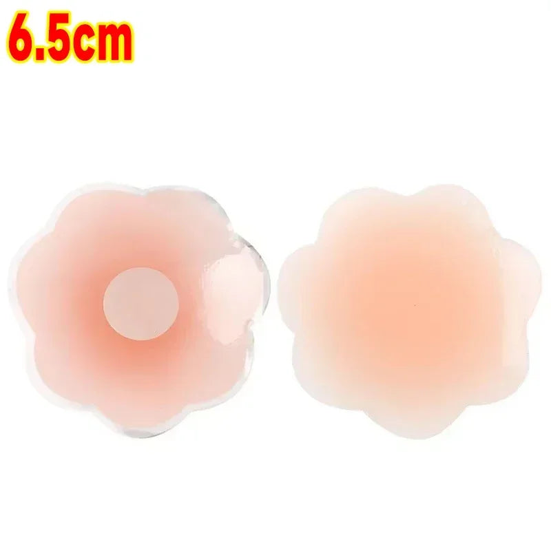 4PCS Women Lift Up Invisible Reusable Self Adhesive Silicone Breast Lift Tape Nipple Cover Chest Paste Push Up Party Dress Bras